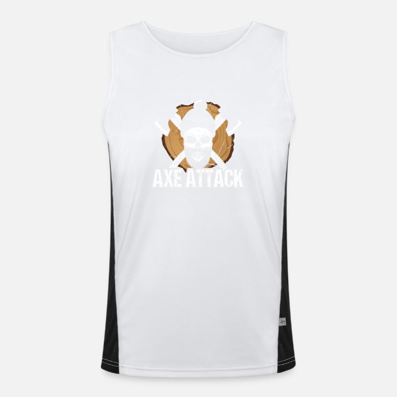 Axe Attack Men's Functional Contrast Tank Top 
