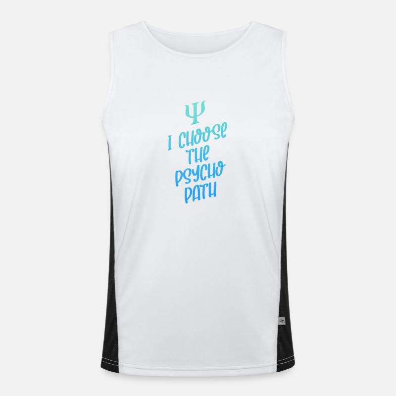 Ich Wähle Den Psycho-pfad Funktionelles Kontrast-Tank Top für Männer 
