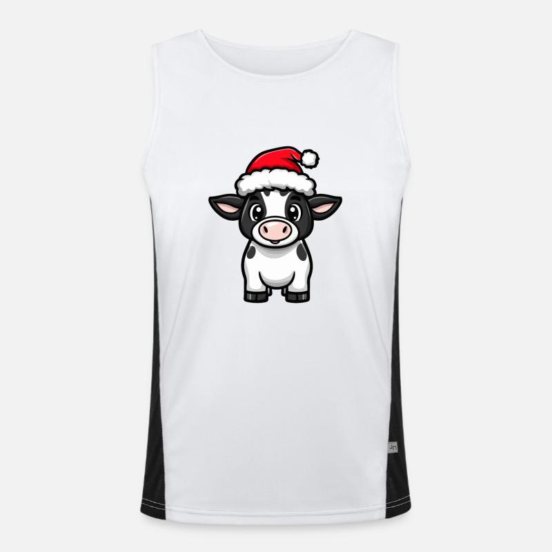 Noël de vache Débardeur respirant contrasté Homme 