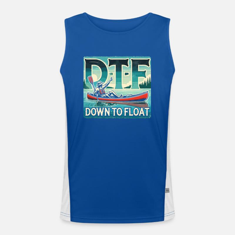 DTF - Down To Float Funktionelles Kontrast-Tank Top für Männer 