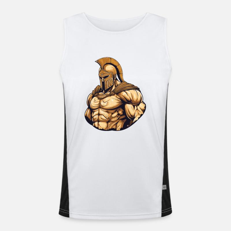 Spartan Gladiator Muscles Men's Functional Contrast Tank Top 