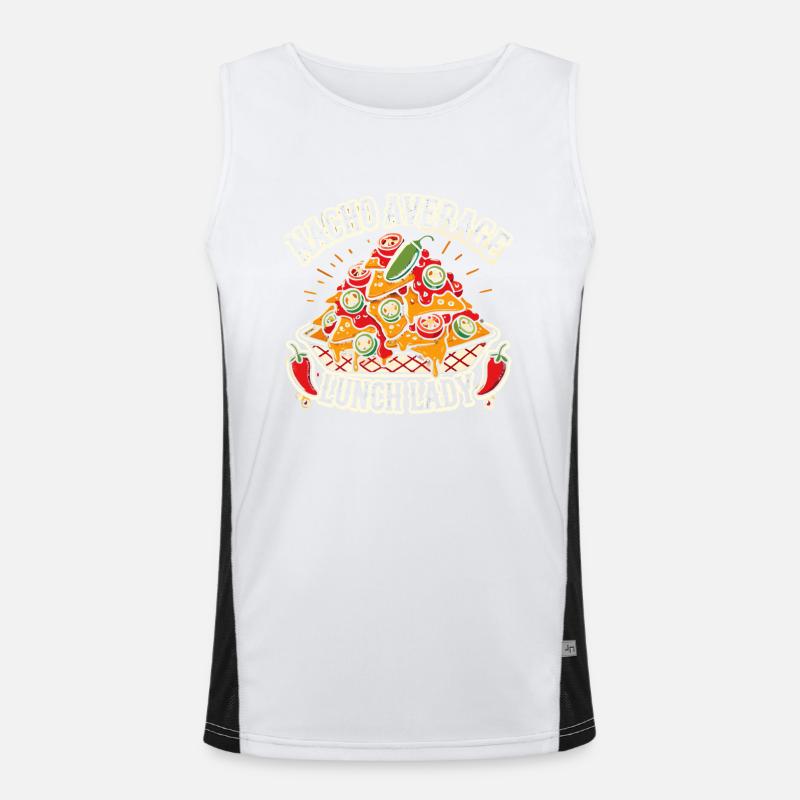 Nacho Average Lunch Lady Funktionelles Kontrast-Tank Top für Männer 