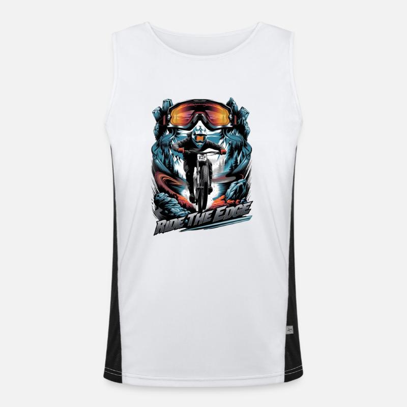 RIDE THE EDGE Men's Functional Contrast Tank Top 