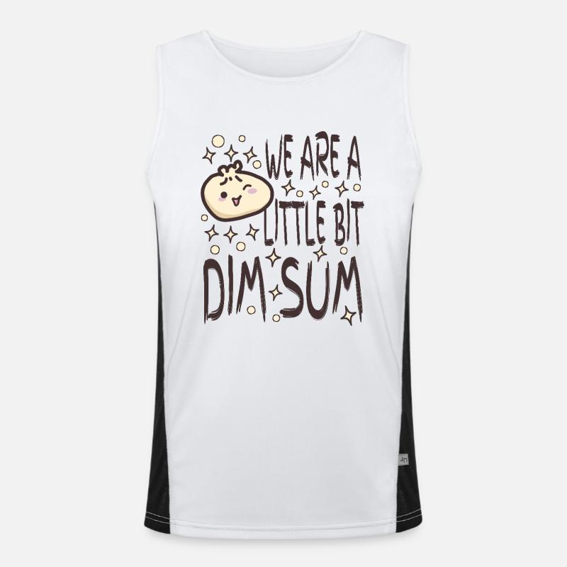 Ein bisschen Dim Sum Funktionelles Kontrast-Tank Top für Männer 