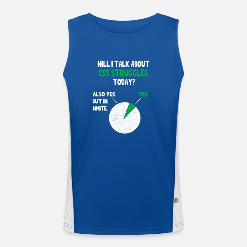 Codeur Développeur Web Programmeur Vais-je parler de F Débardeur respirant contrasté Homme 