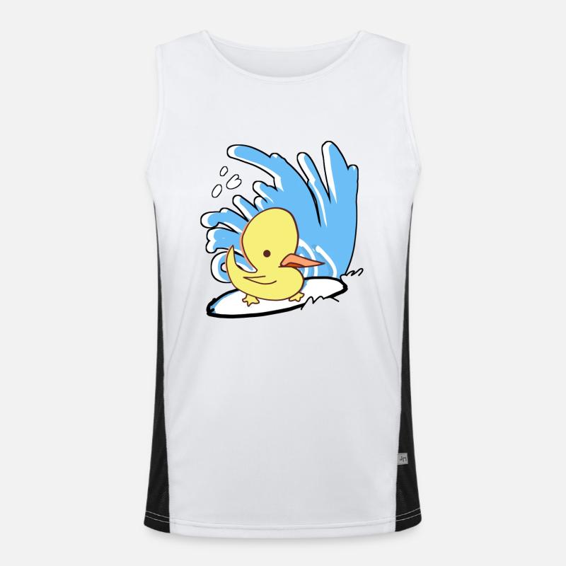 Surfin'Duck Men's Functional Contrast Tank Top 