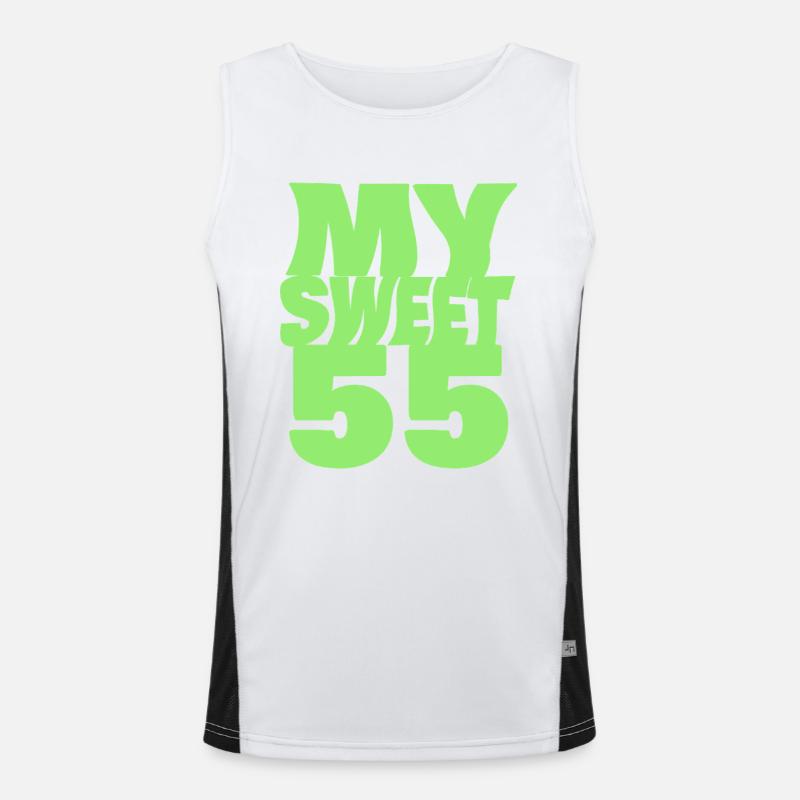 Süß 55 Funktionelles Kontrast-Tank Top für Männer 