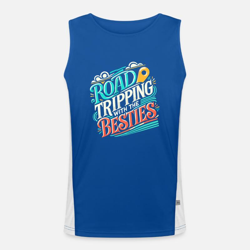 Road Tripping mit den Besties Funktionelles Kontrast-Tank Top für Männer 