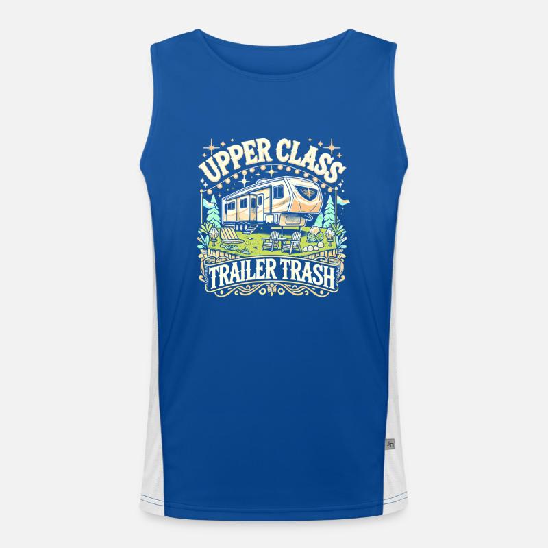 Upper Class Trailer Trash Funktionelles Kontrast-Tank Top für Männer 