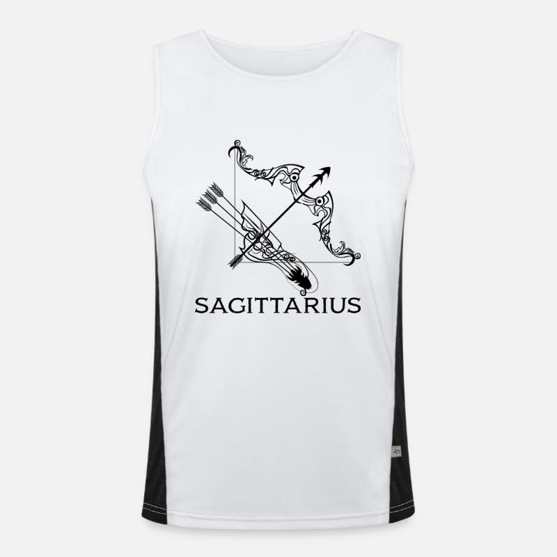 sagittarius1s Zeichenfläche 1 Funktionelles Kontrast-Tank Top für Männer 