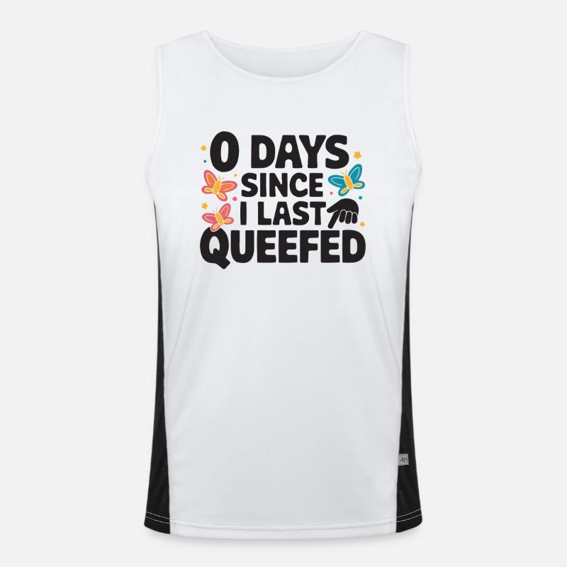 Queef Queen Queefed Humor für Erwachsene Queefing Funktionelles Kontrast-Tank Top für Männer 