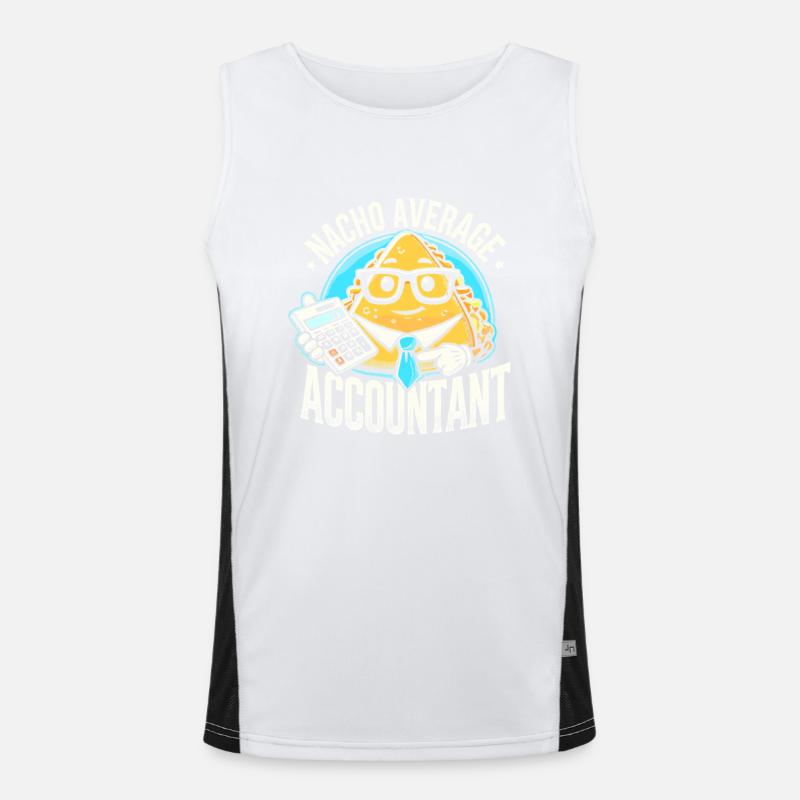 Nacho Durchschnittsbuchhalter Funktionelles Kontrast-Tank Top für Männer 