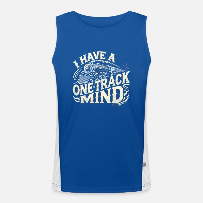 Ich habe einen einspurigen Verstand Funktionelles Kontrast-Tank Top für Männer 