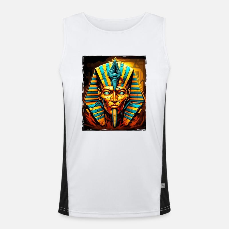 Pharaoh Skull Men's Functional Contrast Tank Top 