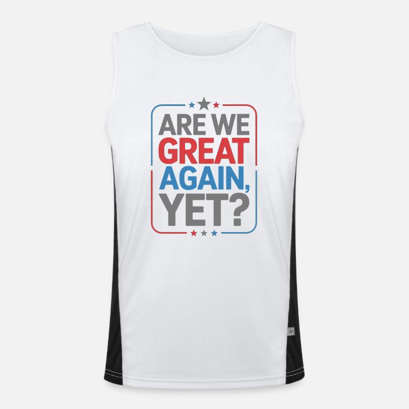 Are We Great Again, Yet? Men's Functional Contrast Tank Top 