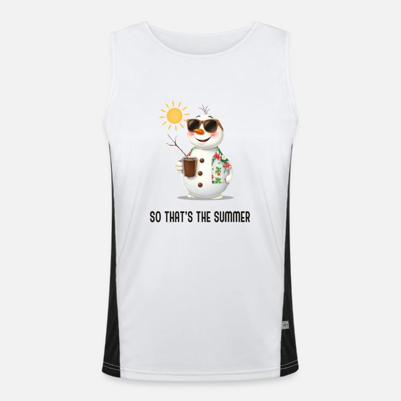 So that's the summer Funktionelles Kontrast-Tank Top für Männer 