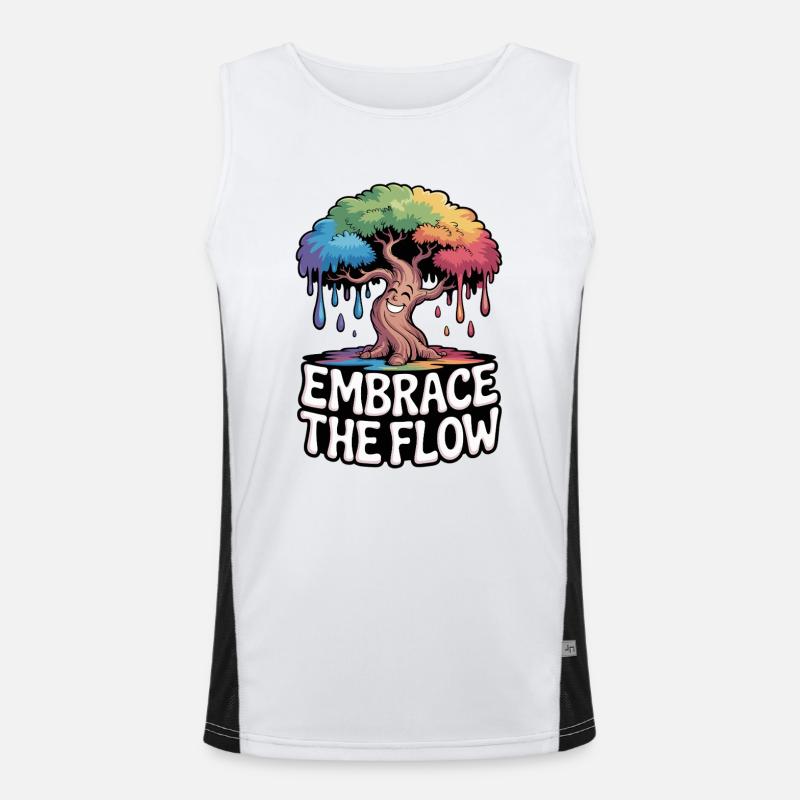 Melting Tree Men's Functional Contrast Tank Top 