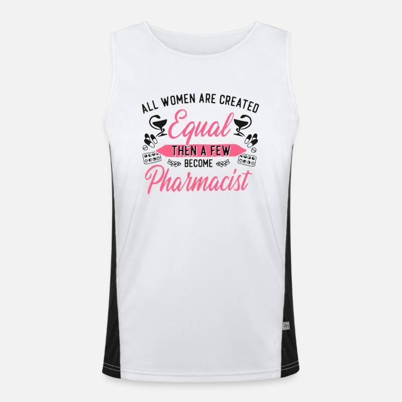 Pharmacy Tech Technician Men's Functional Contrast Tank Top 