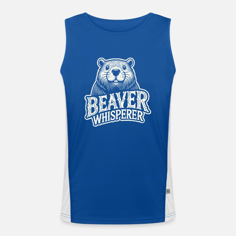Biberflüsterer Funktionelles Kontrast-Tank Top für Männer 