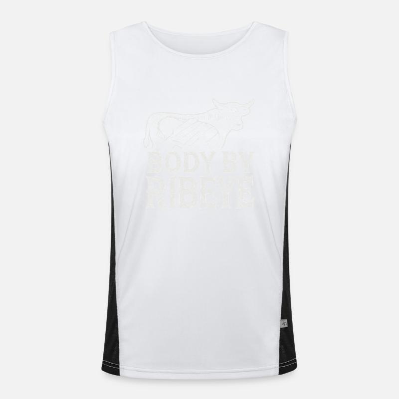 Körper von Ribeye Funktionelles Kontrast-Tank Top für Männer 
