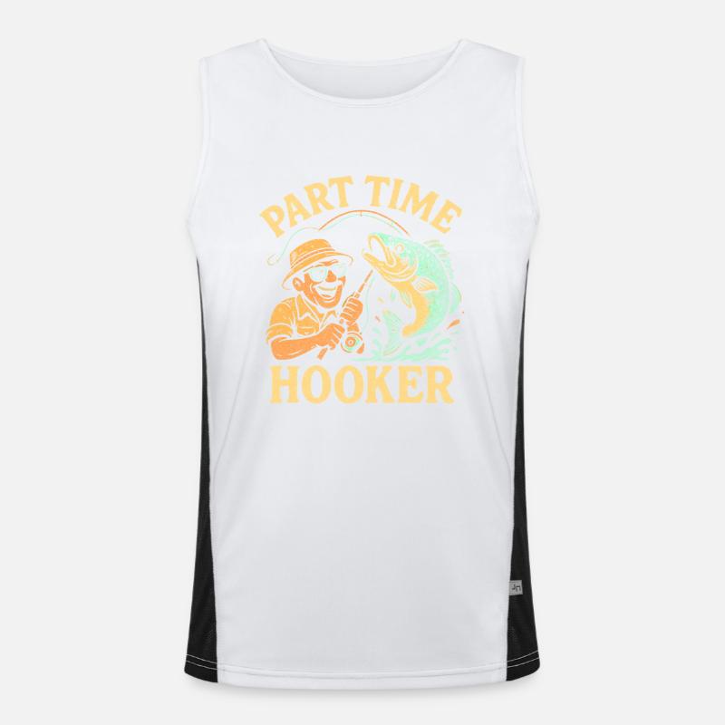 Teilzeit-Nutte Funktionelles Kontrast-Tank Top für Männer 