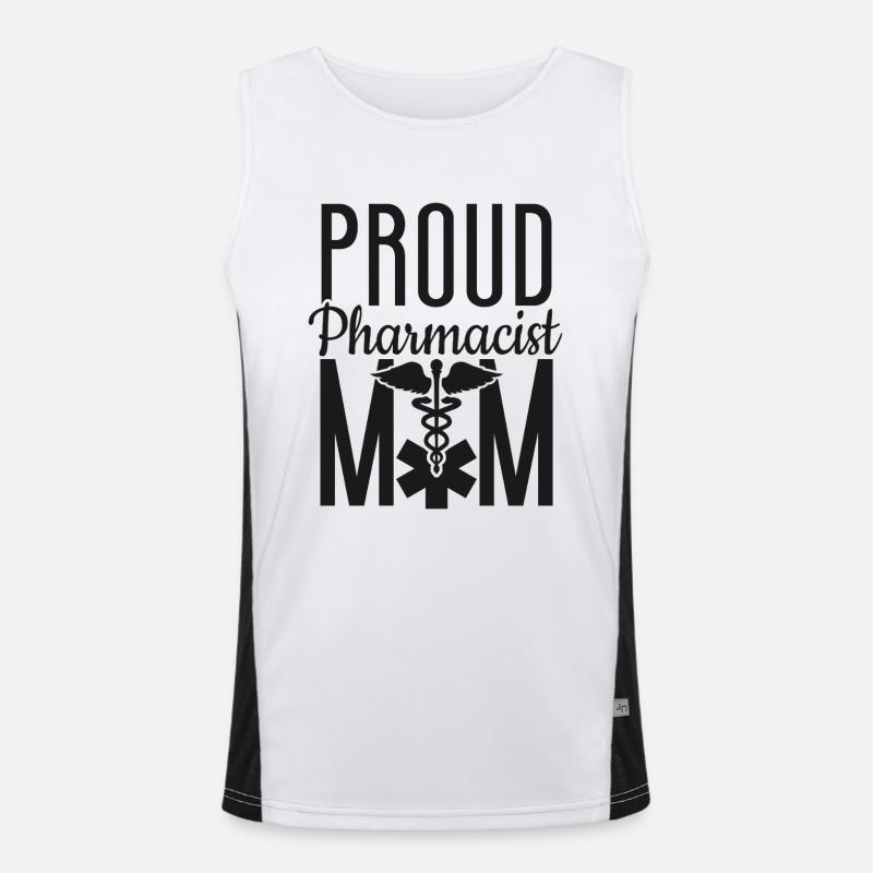 Pharmacy Tech Technician Funktionelles Kontrast-Tank Top für Männer 
