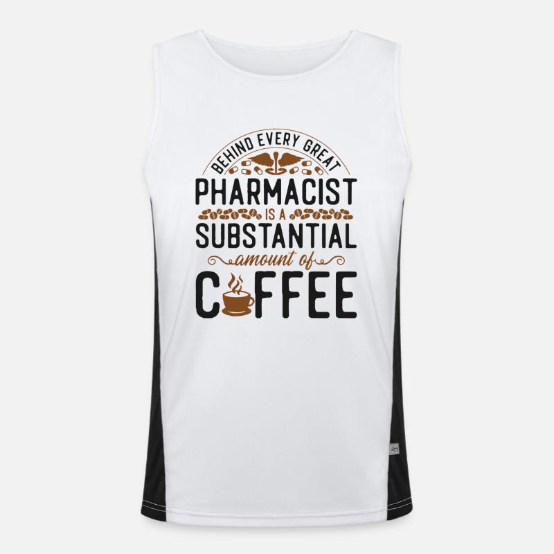 Pharmacy Tech Technician Men's Functional Contrast Tank Top 