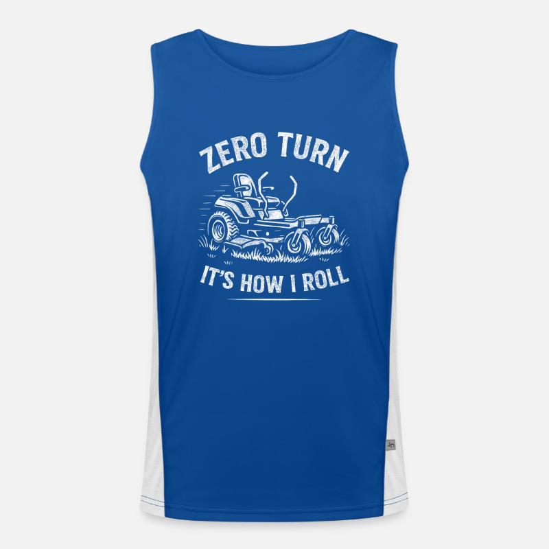 Nulldreher - so läuft's bei mir Funktionelles Kontrast-Tank Top für Männer 