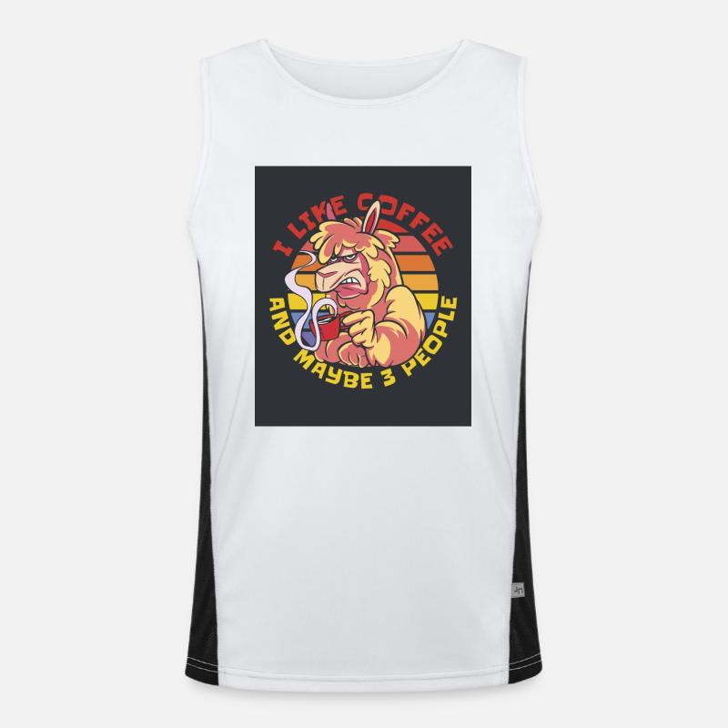 16992 GrumpyAlpakaTshirt PR Funktionelles Kontrast-Tank Top für Männer 