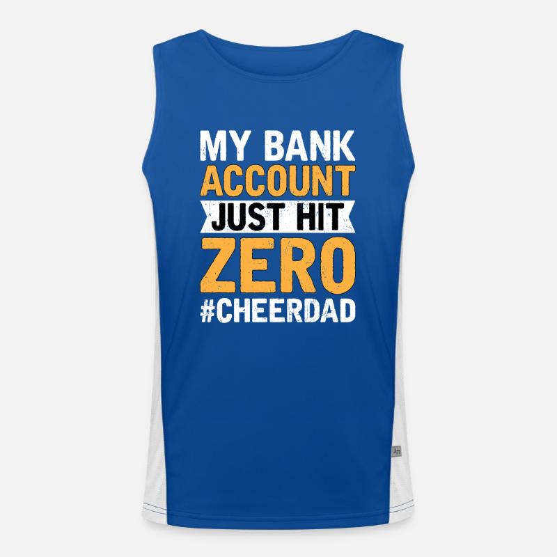 Cheer Dad Compte Bancaire Zéro Débardeur respirant contrasté Homme 