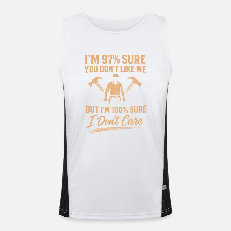 Carpenter - Ich bin mir zu 97% sicher, dass du Funktionelles Kontrast-Tank Top für Männer 