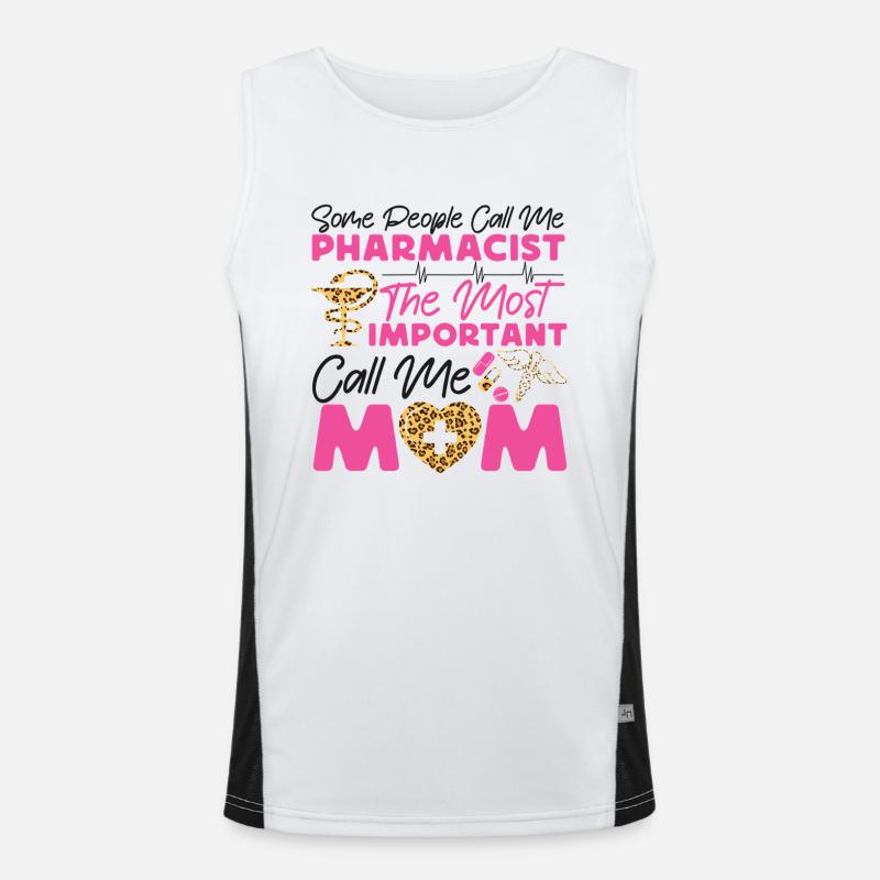 Pharmacy Tech Technician Men's Functional Contrast Tank Top 