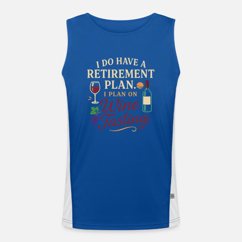 Ich habe einen Ruhestandsplan. Ich plane eine Funktionelles Kontrast-Tank Top für Männer 