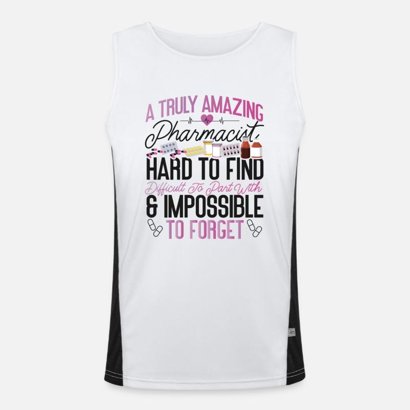 Pharmacy Tech Technician Funktionelles Kontrast-Tank Top für Männer 