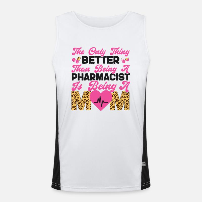 Pharmacy Tech Technician Men's Functional Contrast Tank Top 