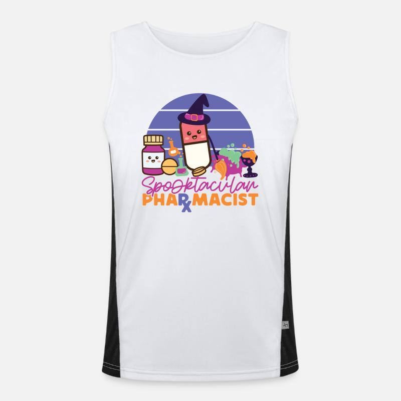 Pharmacy Tech Technician Men's Functional Contrast Tank Top 