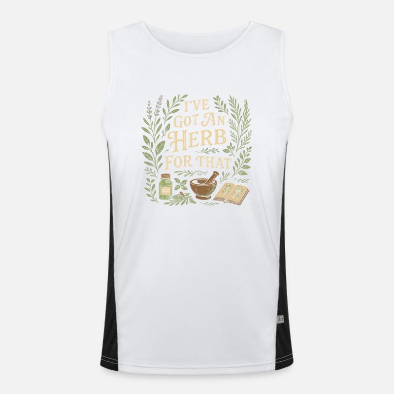 Dagegen habe ich ein Kraut Funktionelles Kontrast-Tank Top für Männer 