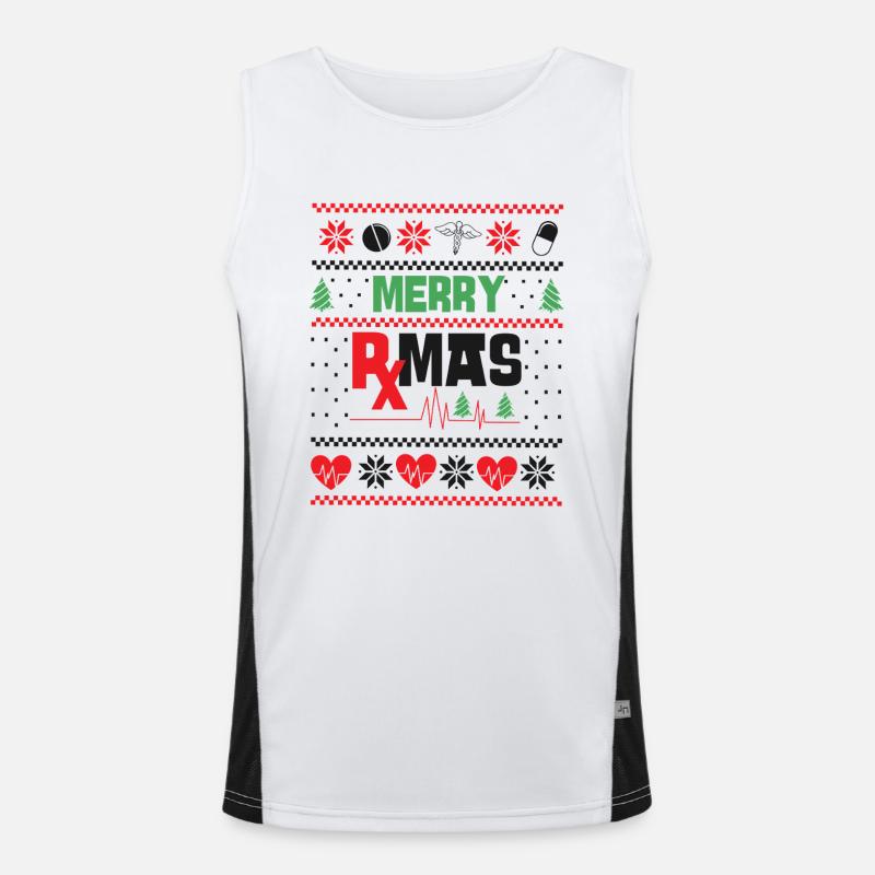 Pharmacy Tech Technician Funktionelles Kontrast-Tank Top für Männer 