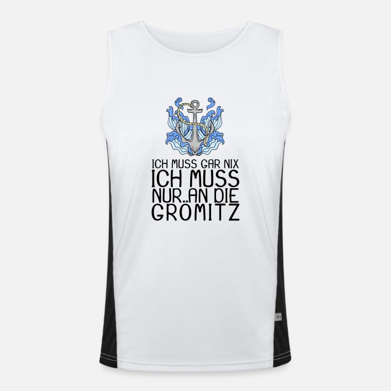 Grömitz Funktionelles Kontrast-Tank Top für Männer 