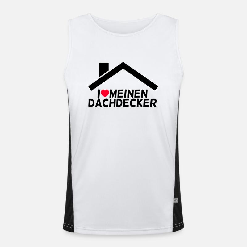 Dachdecker Funktionelles Kontrast-Tank Top für Männer 