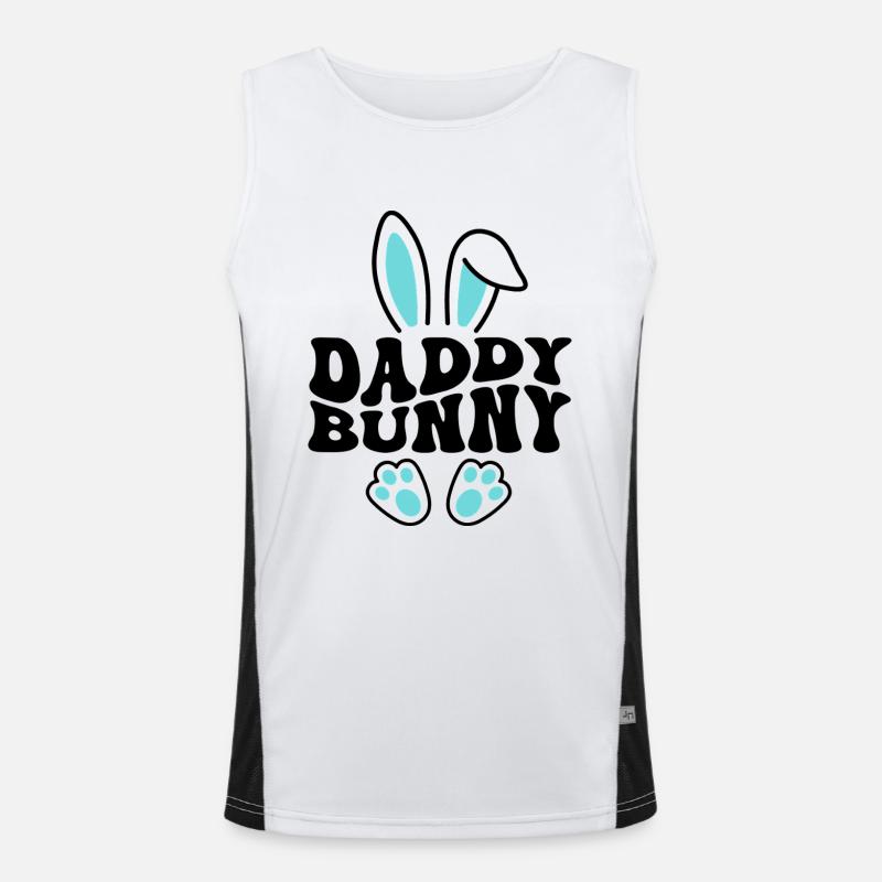 Daddy Bunny Funktionelles Kontrast-Tank Top für Männer 