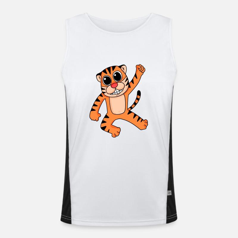 Tiger Men's Functional Contrast Tank Top 