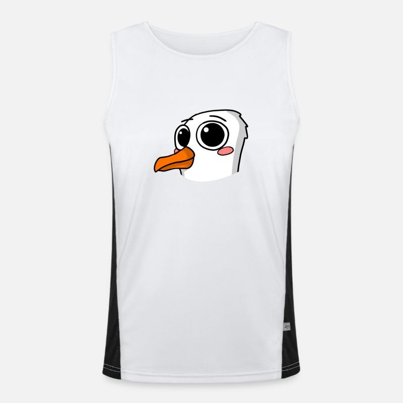Möwe Kleinkind Motiv Funktionelles Kontrast-Tank Top für Männer 
