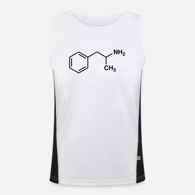 Amphétamine - noir Débardeur respirant contrasté Homme 