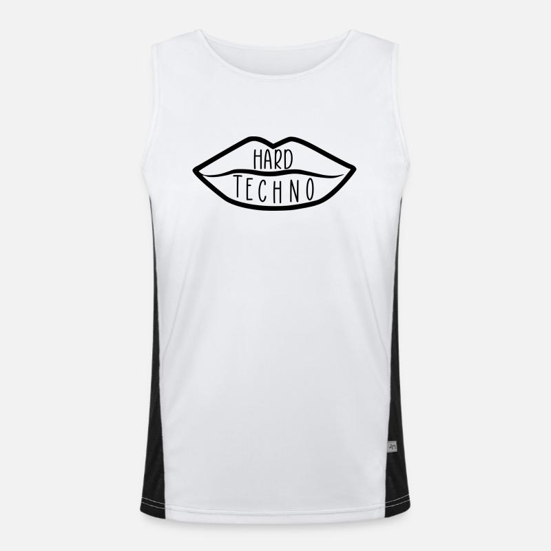 Harter Techno Funktionelles Kontrast-Tank Top für Männer 