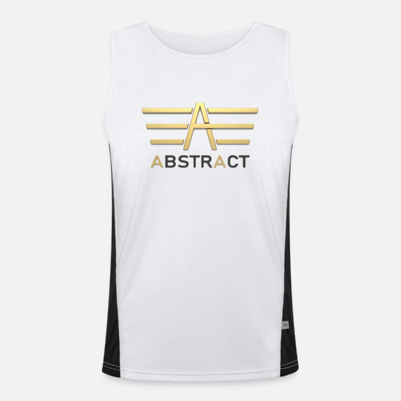 Abstract 3D Funktionelles Kontrast-Tank Top für Männer 
