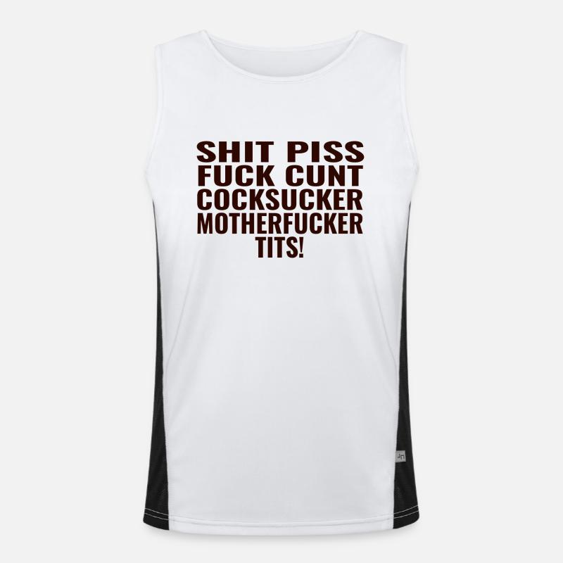 Mots interdits Débardeur respirant contrasté Homme 