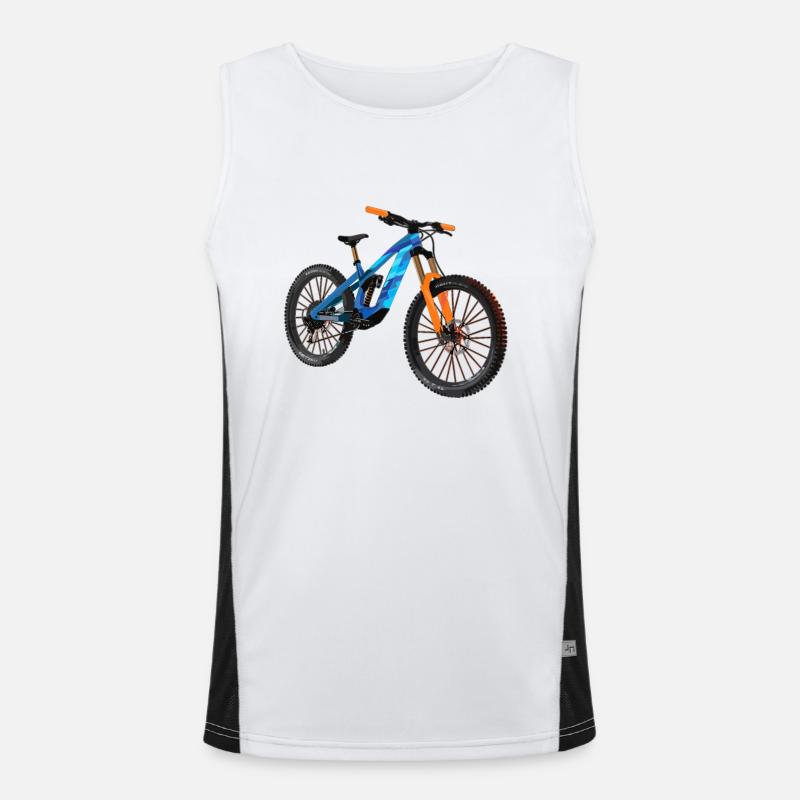 Design de VTT cool dans le style polygonal Débardeur respirant contrasté Homme 
