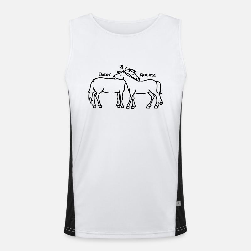 Beste Freunde Funktionelles Kontrast-Tank Top für Männer 