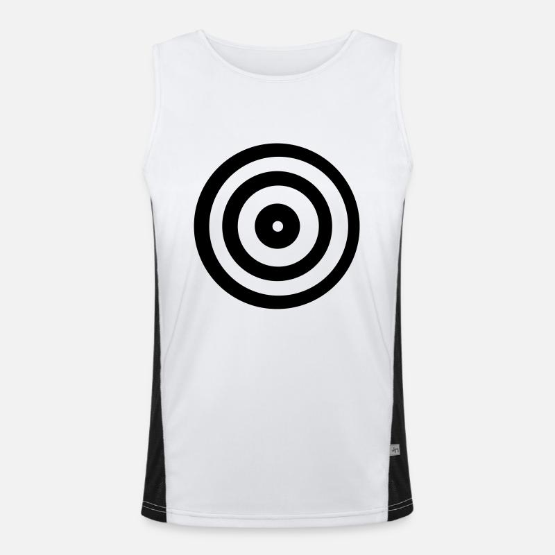 target - Men's Functional Contrast Tank Top  - white/black